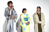 左から宮野真守、広瀬すず、菅田将暉。