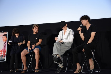 左からヤン・イクチュン、野田洋次郎、松永大司。