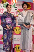 「奥田民生になりたいボーイと出会う男すべて狂わせるガール」完成披露試写会の様子。