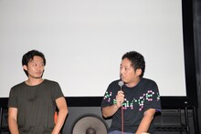 左から福永壮志、入江悠。