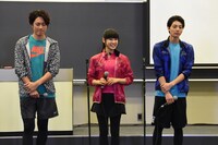 左から間宮祥太朗、土屋太鳳、高杉真宙。