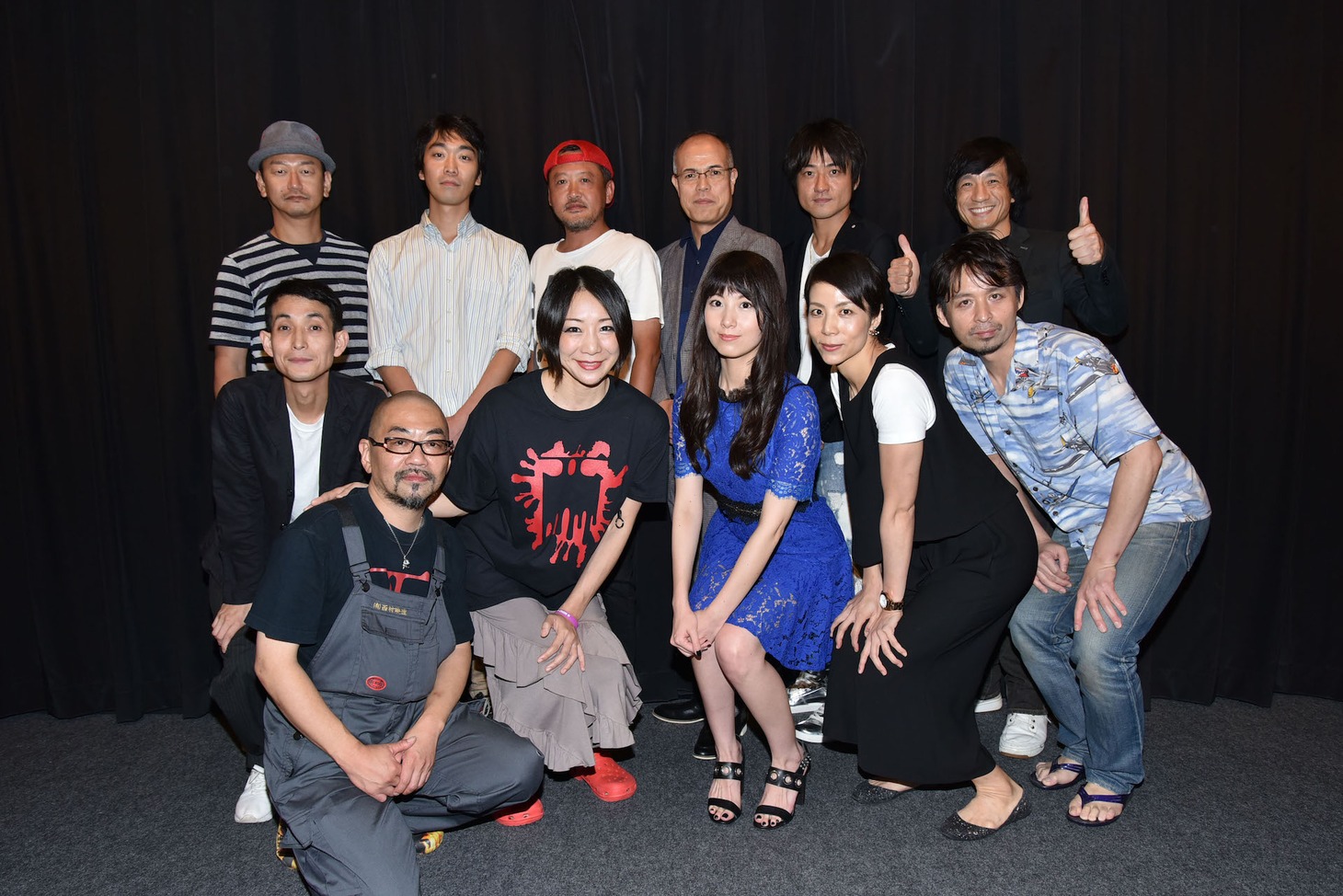 「蠱毒 ミートボールマシン」初日舞台挨拶の様子。