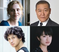 左上から時計回りに、イザベル・カレ、國村隼、門脇麦、安藤政信。