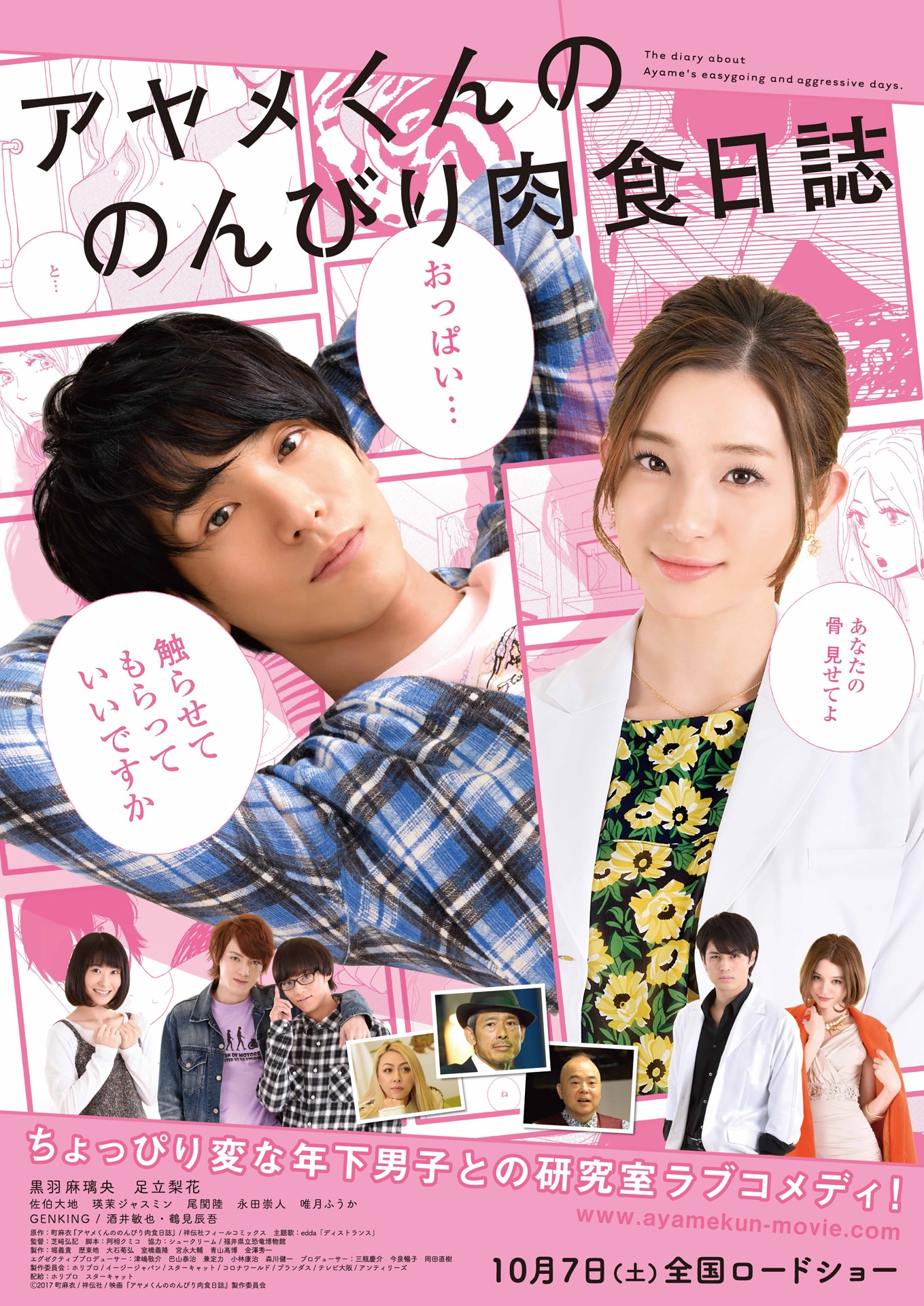 映画「アヤメくんののんびり肉食日誌」ポスタービジュアル