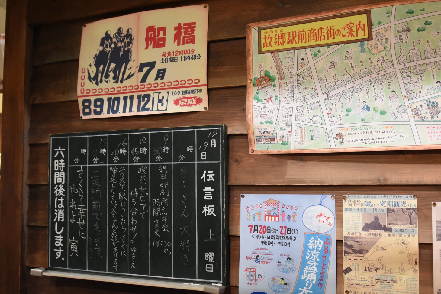 葛飾柴又寅さん記念館にて、昭和の駅舎を再現したセット。