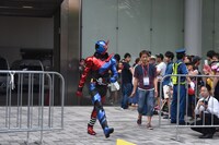 ハイタッチパレードに登場した仮面ライダービルド。