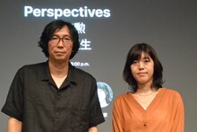 左から行定勲、島本理生。