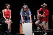 左から水原希子、安齋肇、三浦憲治。