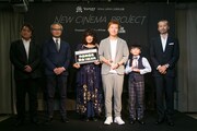 「Yahoo! JAPAN 20周年企画『NEW CINEMA PROJECT』Powered by GYAO+Amuse」監督部門の結果発表時の様子。