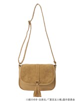 「夏目友人帳 刺しゅうショルダーバッグ」のベージュ。