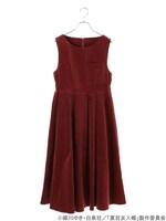 「夏目友人帳 ノースリーブワンピース」のボルドー。