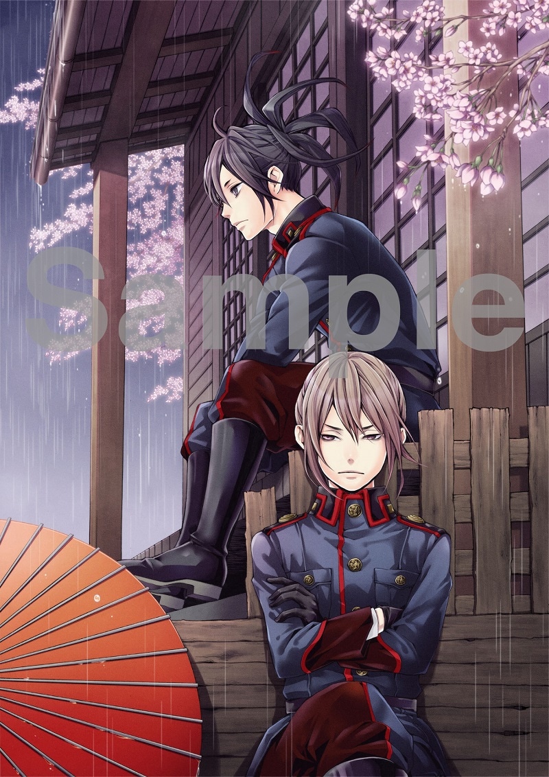 松竹DVD倶楽部購入者特典のオリジナルA4イラストシート。