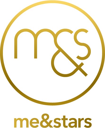 「me&stars」ロゴ