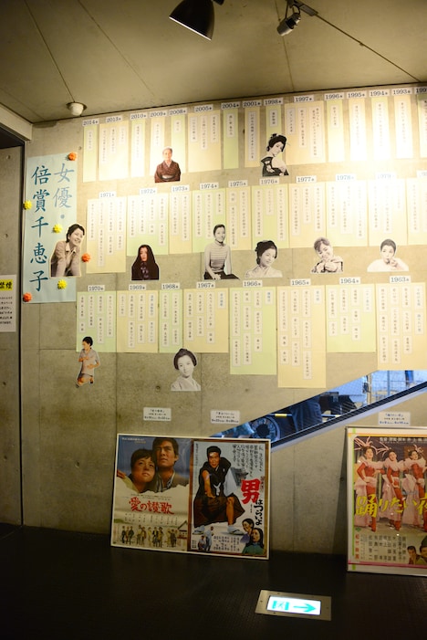 特集上映「女優・倍賞千恵子」が開催されている東京・神保町シアターのロビー。