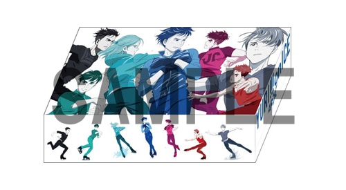 「ユーリ!!! on ICE」4DX上映のVol.1来場者特典となるボックスティッシュ。