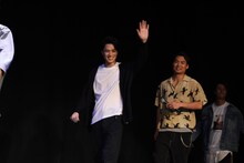 手前から鈴木伸之、八木将康、天野浩成。