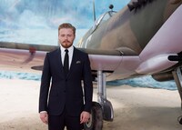 「ダンケルク」ワールドプレミアにて、スピットファイアのパイロット・コリンズ役のジャック・ロウデン