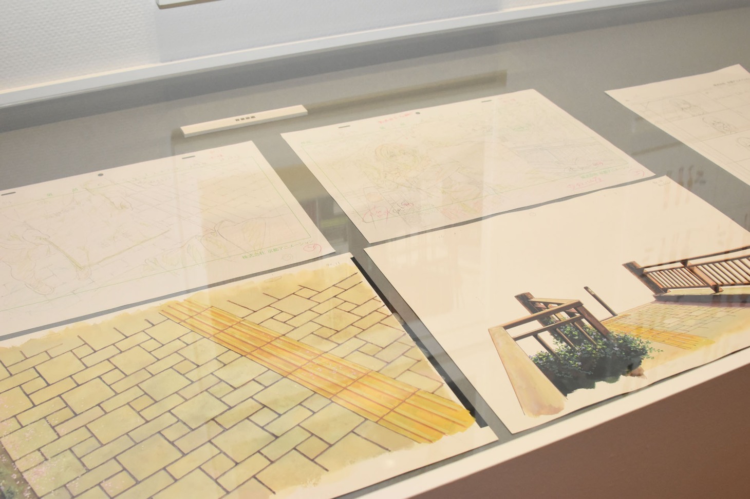 「第20回文化庁メディア芸術祭受賞作品展」より、「映画『聲の形』」展示ブースの様子。