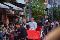 人力車で登場したいがらしみきお。