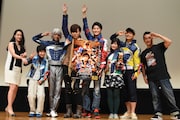 「宇宙戦隊キュウレンジャー Episode of スティンガー」完成披露上映会の様子。