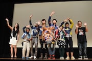 「宇宙戦隊キュウレンジャー Episode of スティンガー」完成披露上映会の様子。