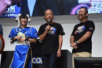 ゲーム「マーベル VS. カプコン：インフィニット」完成披露会の様子。