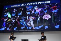 ゲーム「マーベル VS. カプコン：インフィニット」完成披露会の様子。