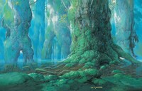 「もののけ姫」《シシ神の森（5）》1997年 (c)1997 Studio Ghibli・ND