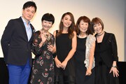 左から監督のジャッキー・ウー、雪村いづみ、鈴木紗理奈、赤座美代子、小林啓子。