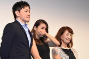 左から監督のジャッキー・ウー、鈴木紗理奈、赤座美代子。