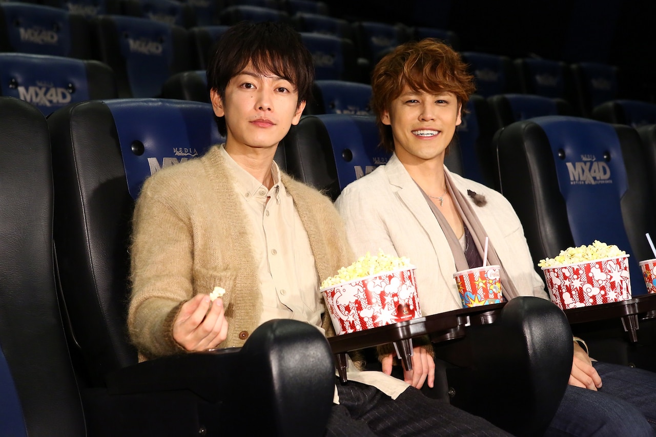 佐藤健と宮野真守“W永井圭”がMX4Dを満喫、初対面に「お会いできてうれしい」
