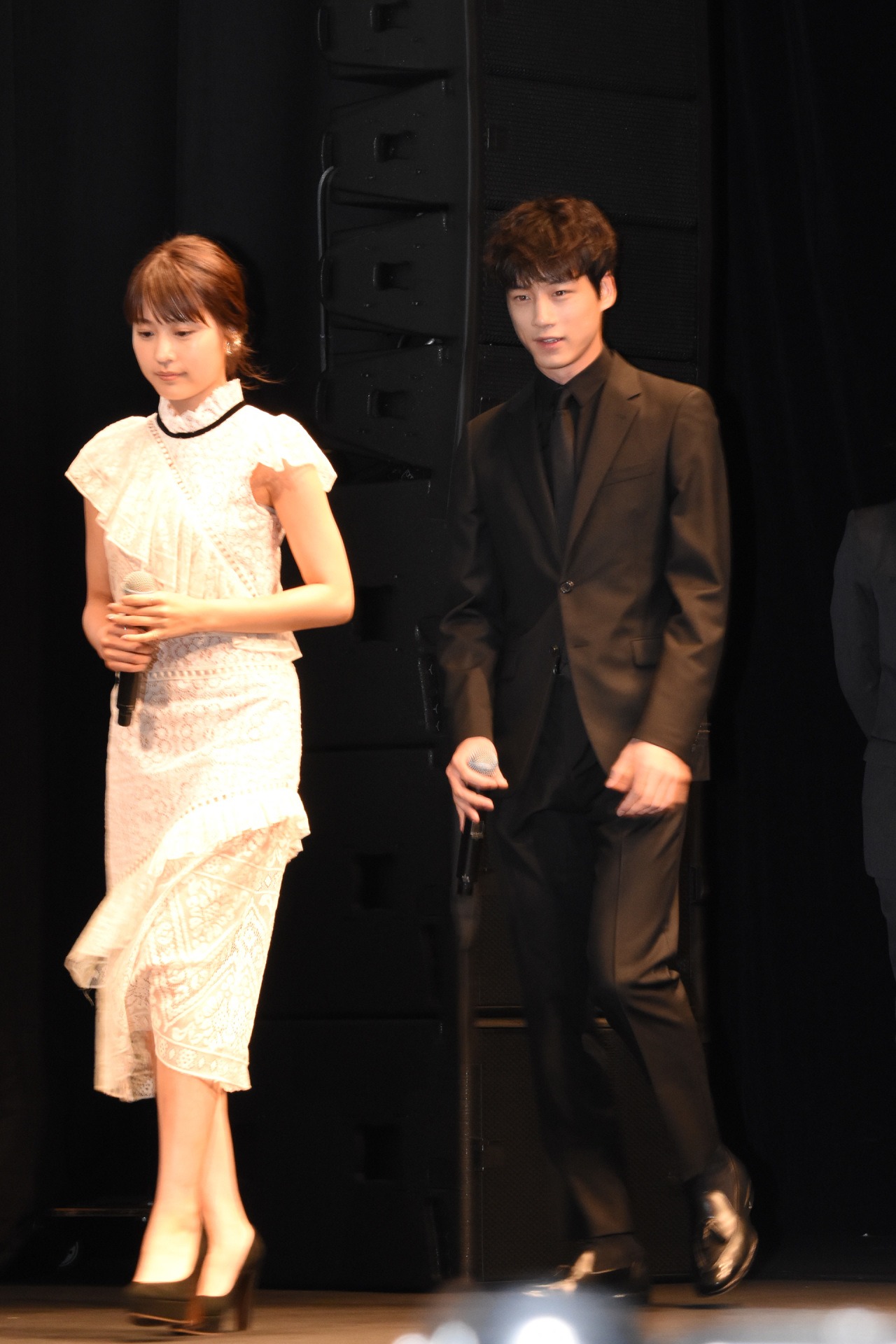 「ナラタージュ」試写会の様子。
