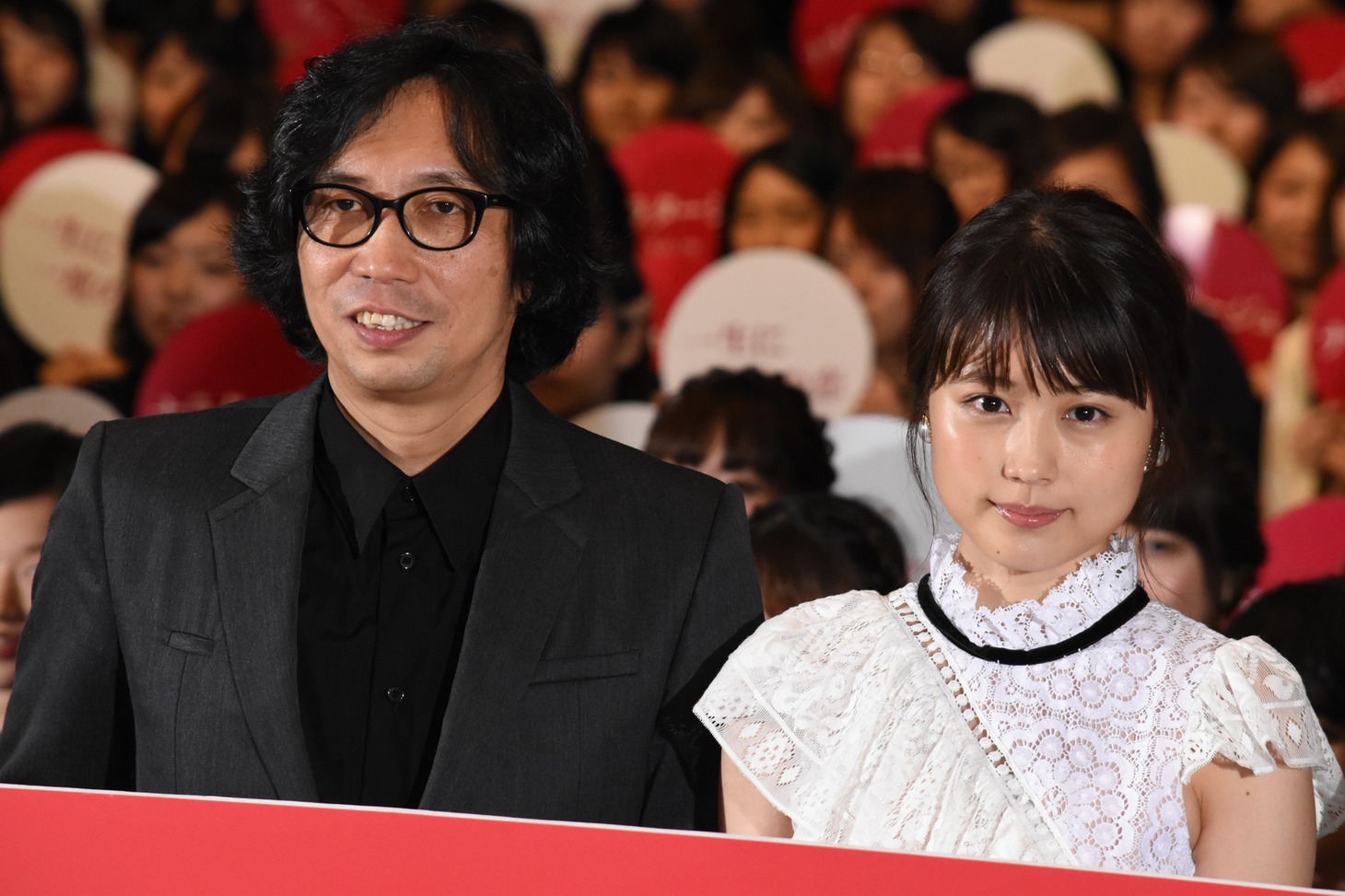 「ナラタージュ」試写会の様子。