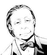 東山紀之が演じる岩倉具視のイラスト。
