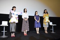 「デジモンアドベンチャー tri. 第5章『共生』」初日舞台挨拶の様子。