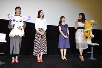 「デジモンアドベンチャー tri. 第5章『共生』」初日舞台挨拶の様子。