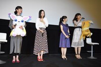 「デジモンアドベンチャー tri. 第5章『共生』」初日舞台挨拶の様子。