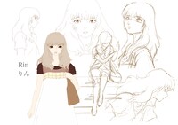 主人公・りんの設定画。
