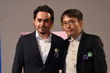 左からシェルワン・ハジ、小野正嗣。