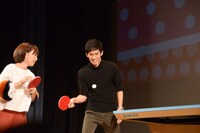 「ミックス。」試写会の様子。