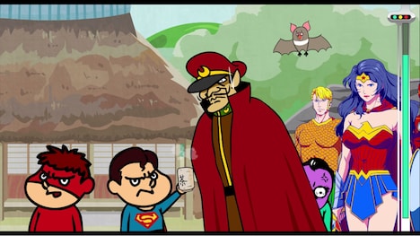 吉田ジャスティス・リーグのスパ田（左から2人目）。