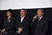 「アウトレイジ 最終章」初日舞台挨拶の様子。