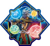 入場者プレゼントの不動明王お守りカード。