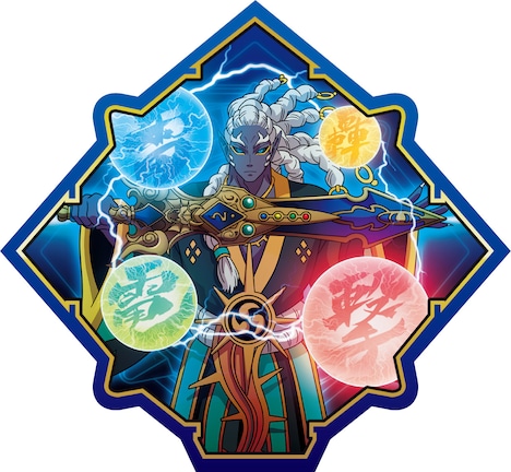 入場者プレゼントの不動明王お守りカード。