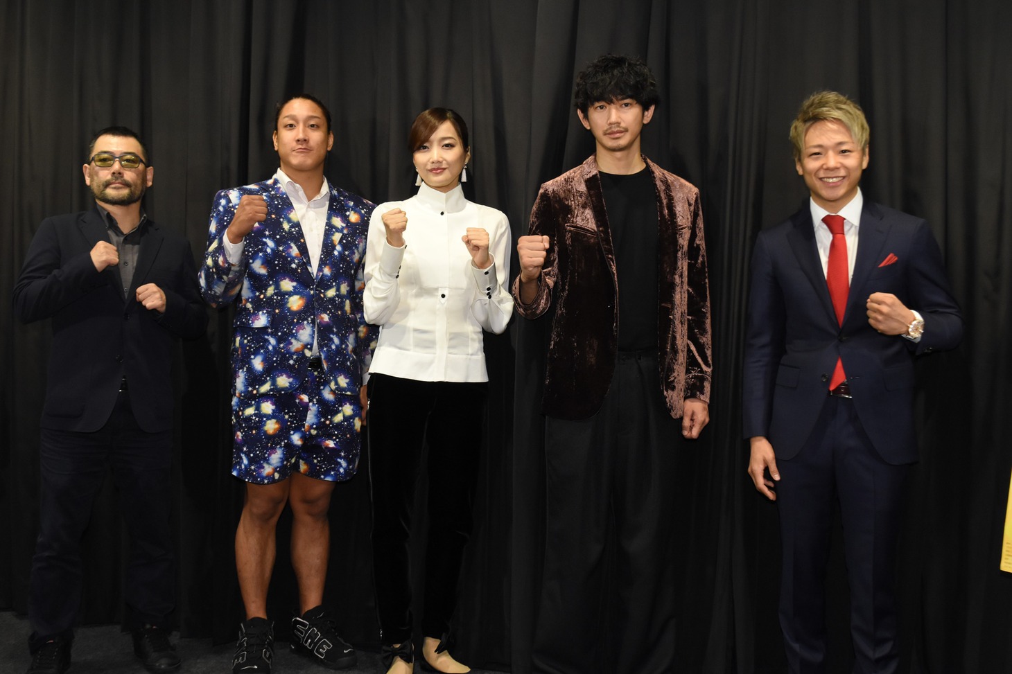 「リングサイド・ストーリー」初日舞台挨拶の様子。