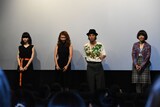 左から栗林藍希、工藤夕貴、村上虹郎、中村佳代。