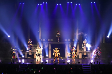 「仮面ライダーエグゼイド ファイナルステージ&番組キャストトークショー スペシャルバージョン」の様子。