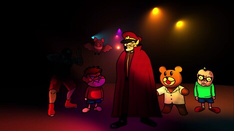 「DCスーパーヒーローズvs鷹の爪団」オープニング映像より。