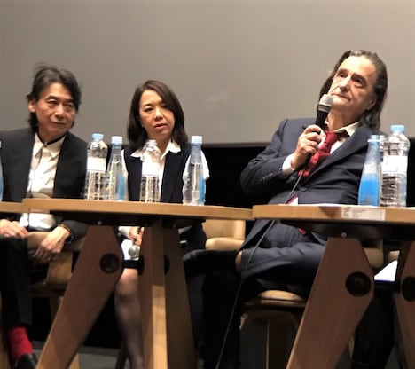 左から諏訪敦彦、ジャン=ピエール・レオ。