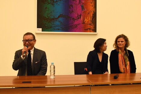 國村隼（左）とヴァンニャ・ダルカンタラ（右）。